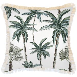 wp-image-tigress-51818.jpg Outdoor Cushion Coastal Fringe Palm Tree Paradise White 60cm x 60cm
