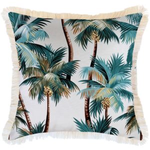 wp-image-tigress-51824.jpg Outdoor Cushion Coastal Fringe Palm Trees White 60cm x 60cm