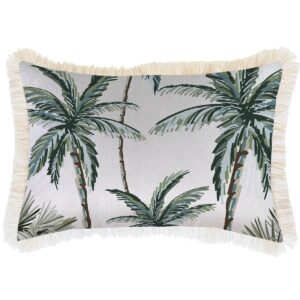 wp-image-tigress-51836.jpg Outdoor Cushion Coastal Fringe Palm Tree Paradise White 35cm x 50cm