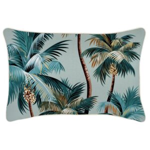 wp-image-tigress-51856.jpg Outdoor Cushion With Piping Palm Trees Seafoam 35cm x 50cm