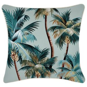 wp-image-tigress-51880.jpg Outdoor Cushion With Piping Palm Trees Seafoam 45cm x 45cm