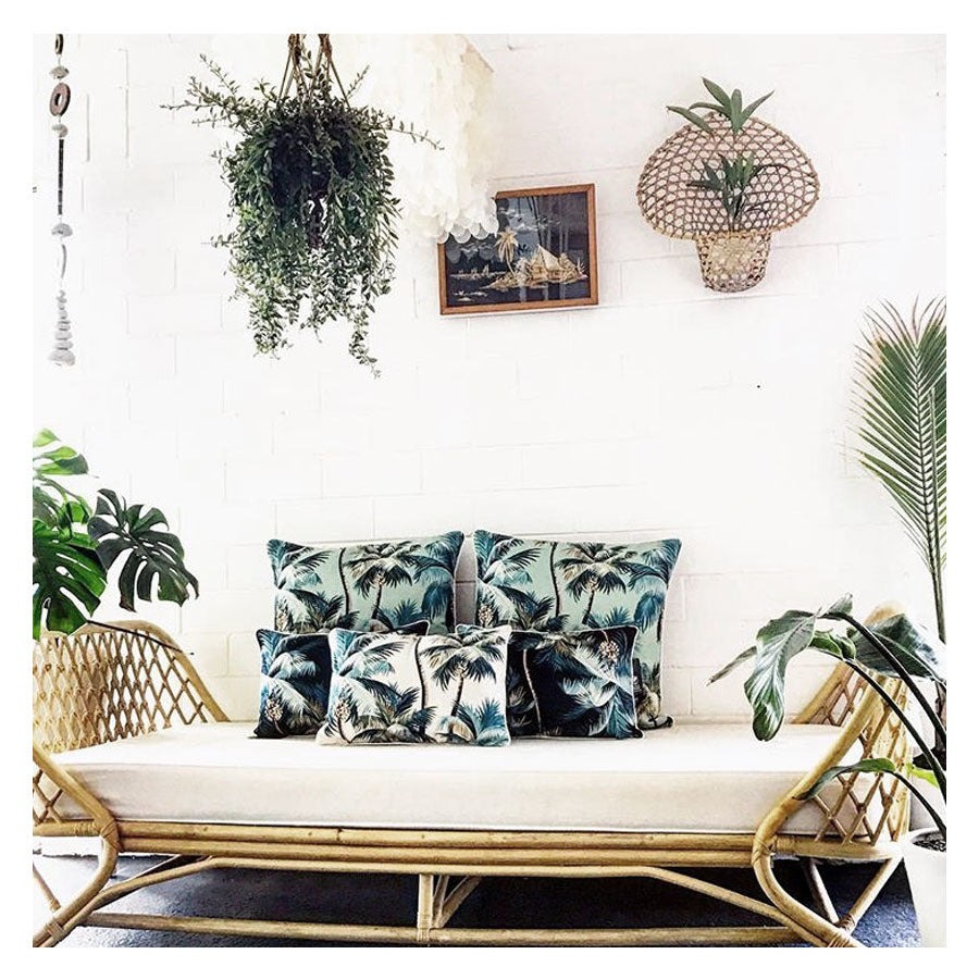 Outdoor Cushion With Piping Palm Trees Lagoon 60cm x 60cm - Image 15