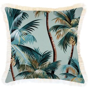 wp-image-tigress-51922.jpg Outdoor Cushion Coastal Fringe Palm Trees Seafoam 45cm x 45cm