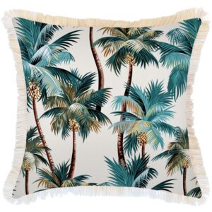 wp-image-tigress-51926.jpg Outdoor Cushion Coastal Fringe Palm Trees Natural 60cm x 60cm