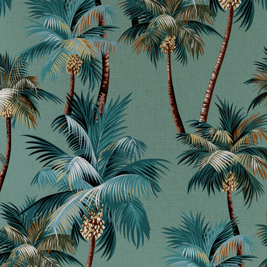 Outdoor Cushion With Piping Palm Trees Black 60cm x 60cm - Image 18