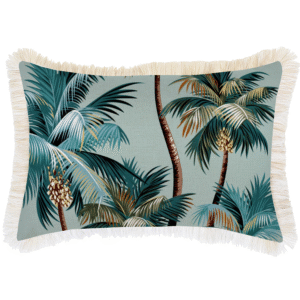 wp-image-tigress-51999.png Outdoor Cushion Coastal Fringe Palm Trees Seafoam 35cm x 50cm