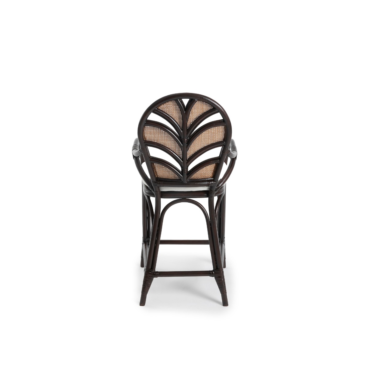 Caribbean Plantation Style Kitchen Counter Bar Stool Coffee Bean, W 55cm D 55cm H 110cm (RRP $1399) - Image 2