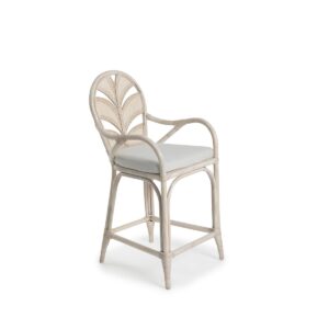 wp-image-tigress-52091.jpg Caribbean Plantation Style Kitchen Counter Bar Stool Antique White, W 55cm D 55cm H 110cm (RRP $1399)