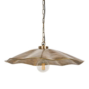 Melville Ceiling Pendant Hammered Antique Brass, D 71cm W 86cm H 20cm (RRP $1499)
