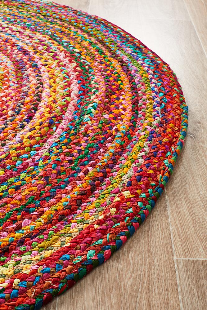 Atrium Chindi Hamptons Style Indoor Rug Multi - Image 4