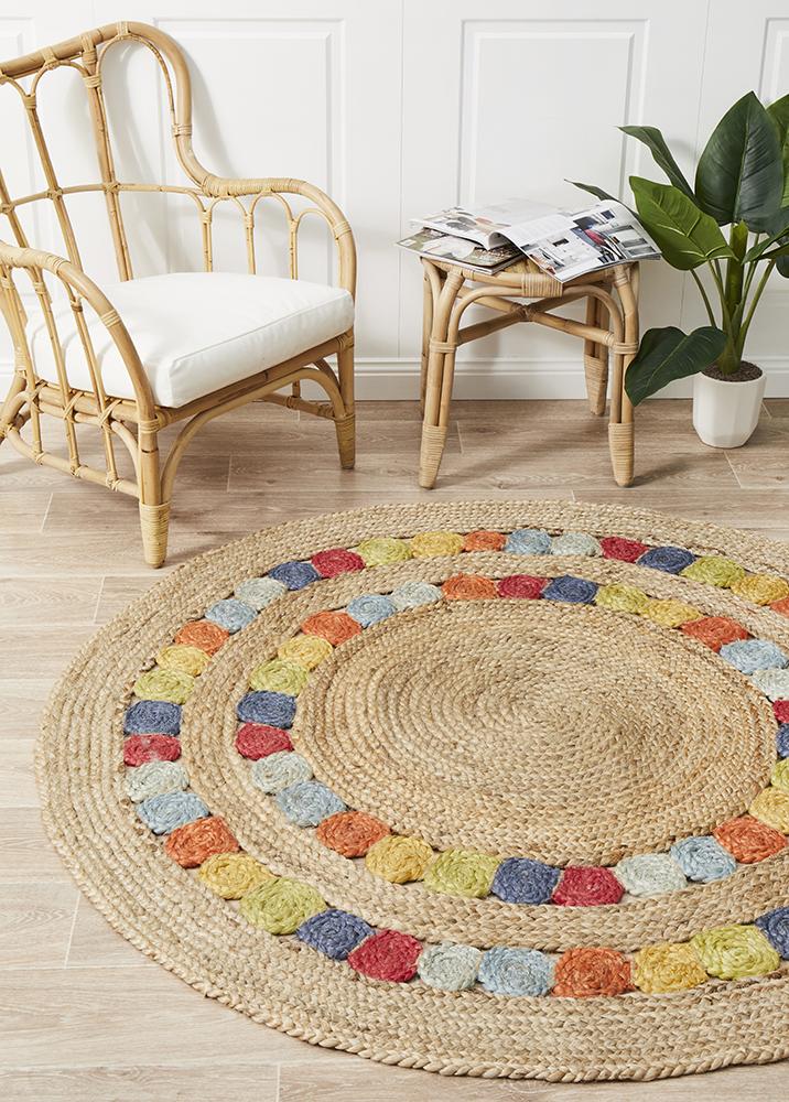 Atrium Fruit Hamptons Style Indoor Rug Multi