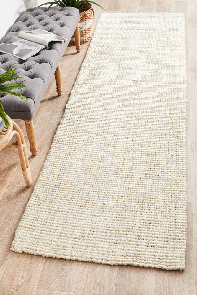 Atrium Barker Hamptons Style Indoor Rug Bleach Runner