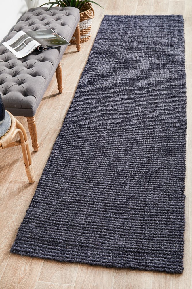 Atrium Barker Hamptons Style Indoor Rug Navy Runner