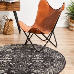wp-image-tigress-52481.jpg Evoke 252 Hamptons Style Indoor Rug Charcoal Round