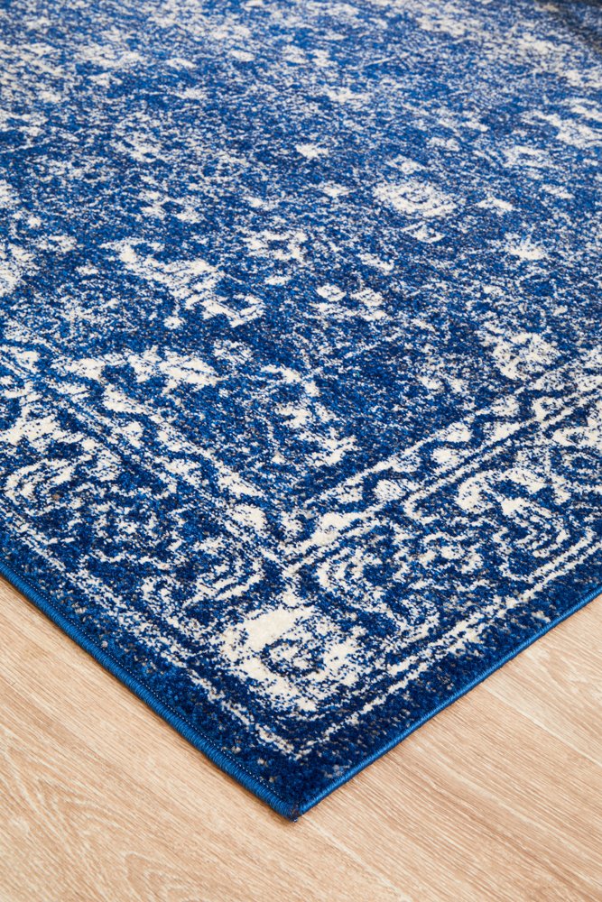 Evoke 252 Hamptons Style Indoor Rug Navy - Image 4