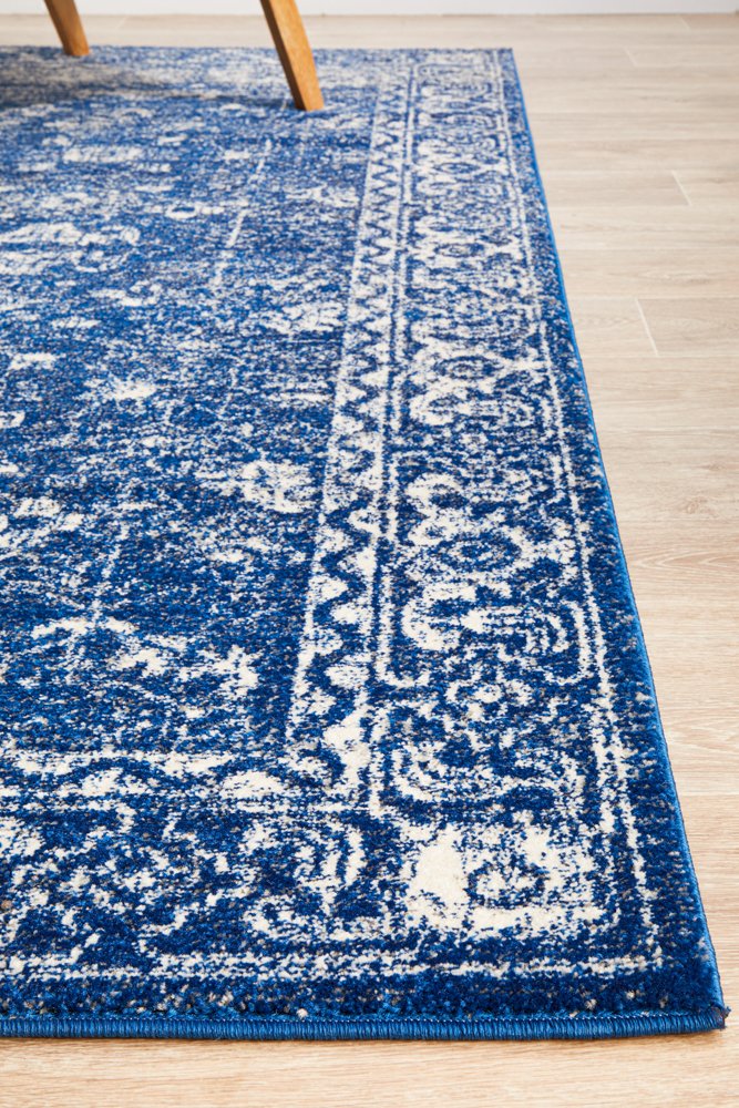 Evoke 252 Hamptons Style Indoor Rug Navy - Image 5