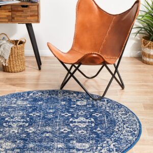 wp-image-tigress-52507.jpg Evoke 252 Hamptons Style Indoor Rug Navy Round