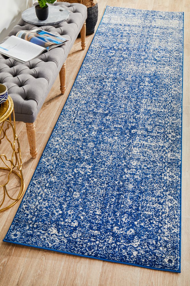 Evoke 252 Hamptons Style Indoor Rug Navy Runner