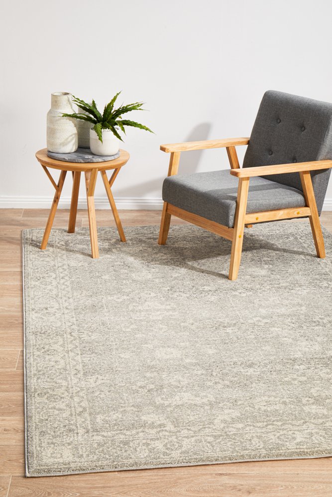 Evoke 252 Hamptons Style Indoor Rug Silver