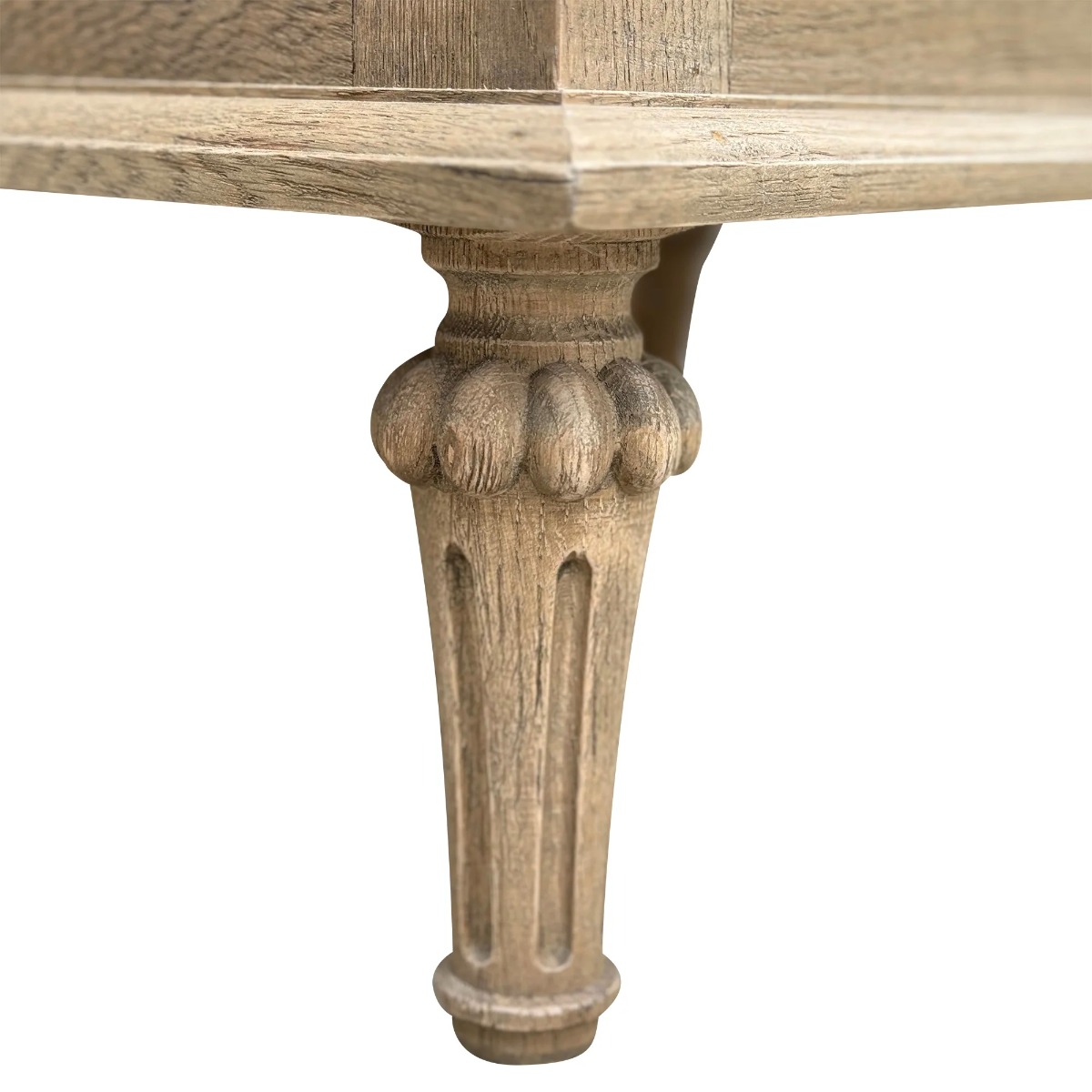 "Maison" Hamptons Style Solid Timber 2 Drawer Bedside Table, Weathered Oak 60cmW x 43cmD x 72cmH (RRP $999) - Image 4