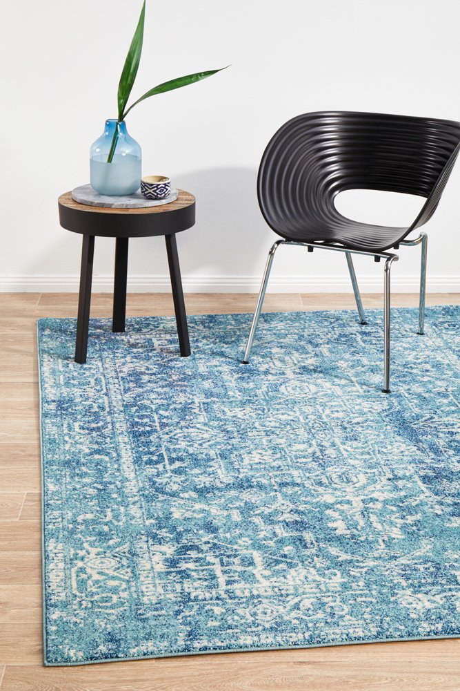 Evoke 253 Hamptons Style Indoor Rug Blue