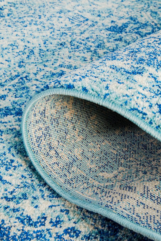 Evoke 253 Hamptons Style Indoor Rug Blue Runner - Image 9