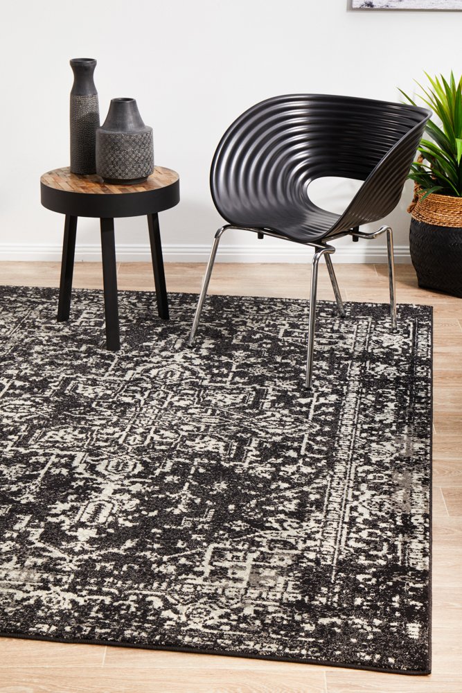 Evoke 253 Hamptons Style Indoor Rug Charcoal - Image 3