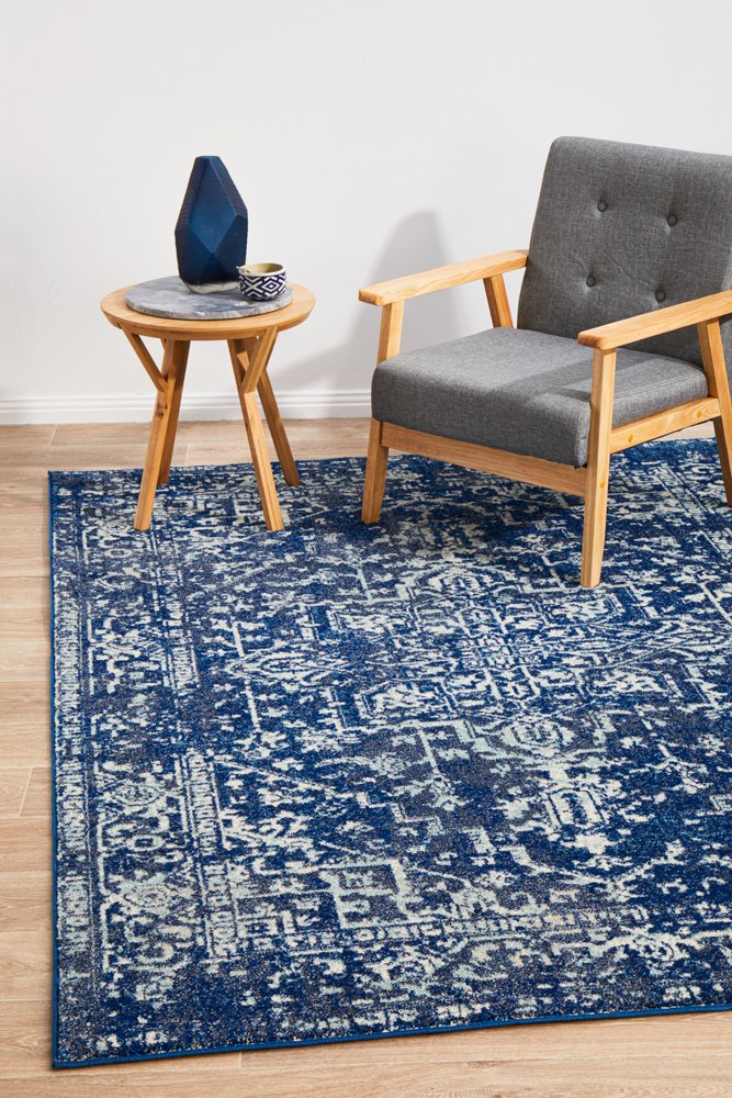Evoke 253 Hamptons Style Indoor Rug Navy