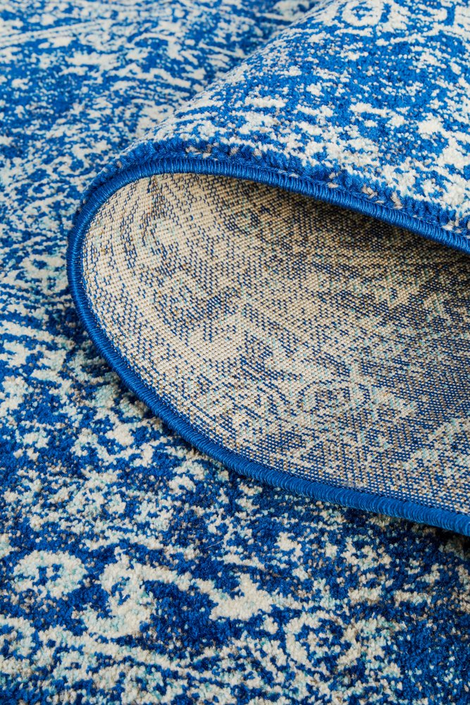 Evoke 253 Hamptons Style Indoor Rug Navy Runner - Image 9