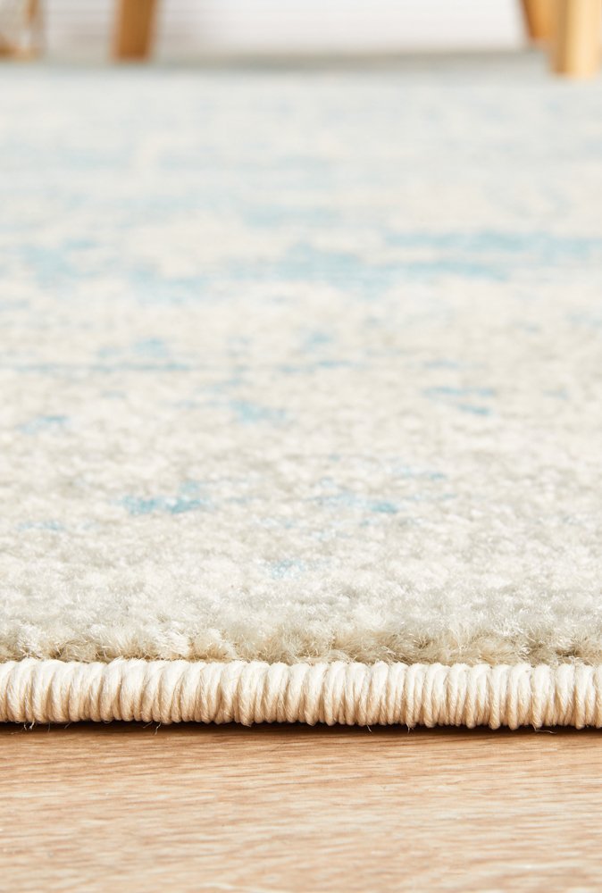 Evoke 253 Hamptons Style Indoor Rug White Blue - Image 7