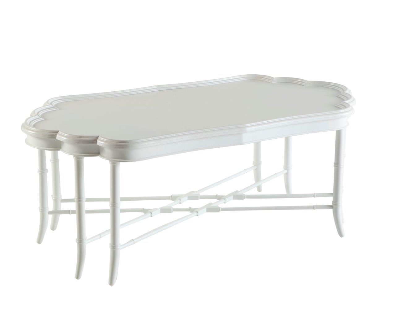 Bamboo Mill Large Coffee Table White, 130w x 70d x 50h cm (RRP $1999)