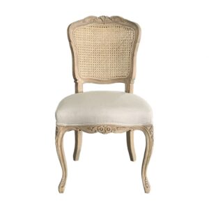 wp-image-tigress-52718.jpg Antoinette Dining Chair Solid Oak Rattan, Weathered Oak 52cmW x 60cmD x 93cmH (RRP $899)