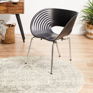 wp-image-tigress-52758.jpg Evoke 253 Hamptons Style Indoor Rug White Silver Round