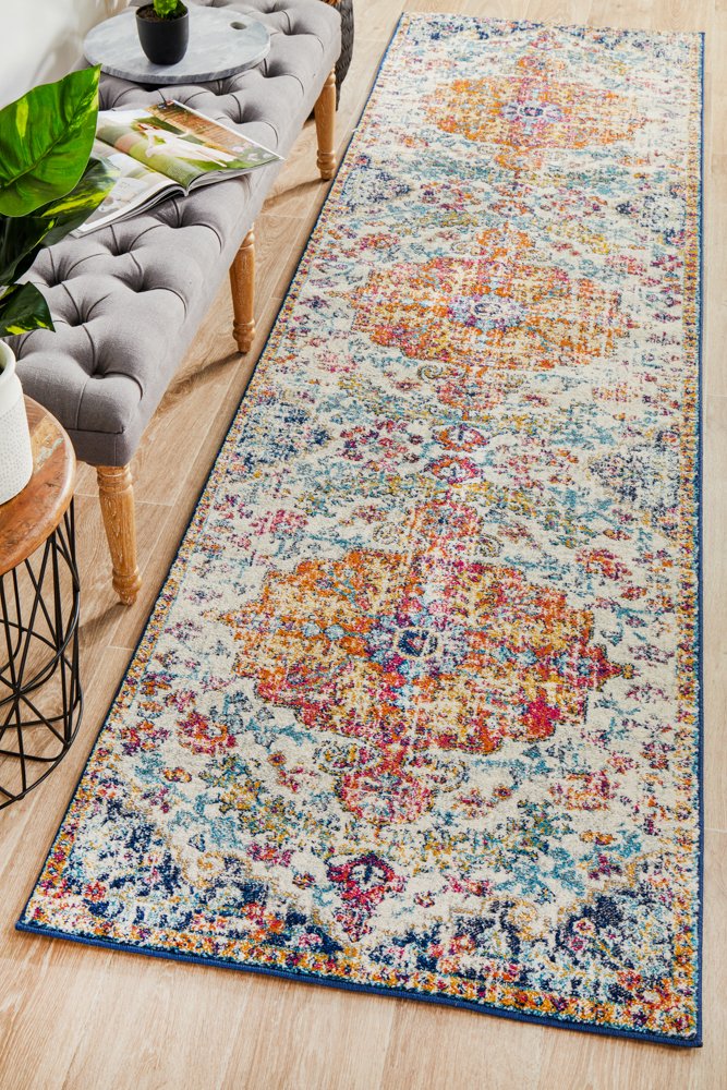 Evoke 254 Hamptons Style Indoor Rug White Runner