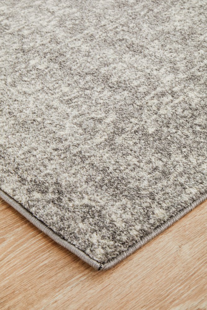 Evoke 256 Hamptons Style Indoor Rug Grey Runner - Image 5