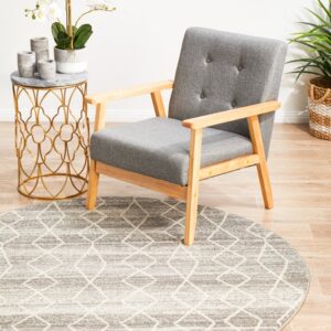 wp-image-tigress-52902.jpg Evoke 257 Hamptons Style Indoor Rug Silver Round