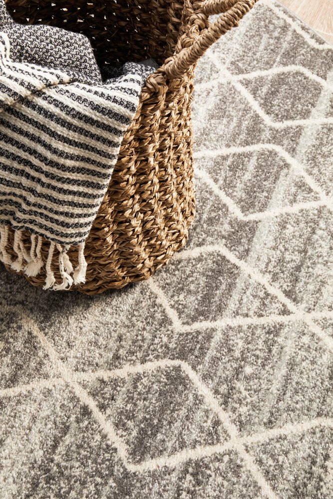 Evoke 257 Hamptons Style Indoor Rug Silver Round - Image 8