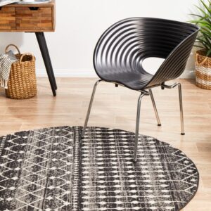 wp-image-tigress-52992.jpg Evoke 260 Hamptons Style Indoor Rug Black Round