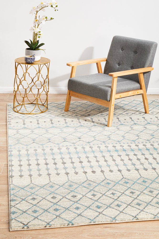 Evoke 260 Hamptons Style Indoor Rug White