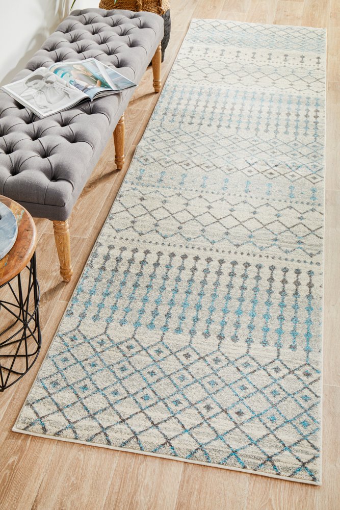 Evoke 260 Hamptons Style Indoor Rug White Runner