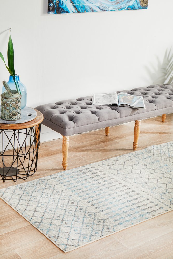 Evoke 260 Hamptons Style Indoor Rug White Runner - Image 2