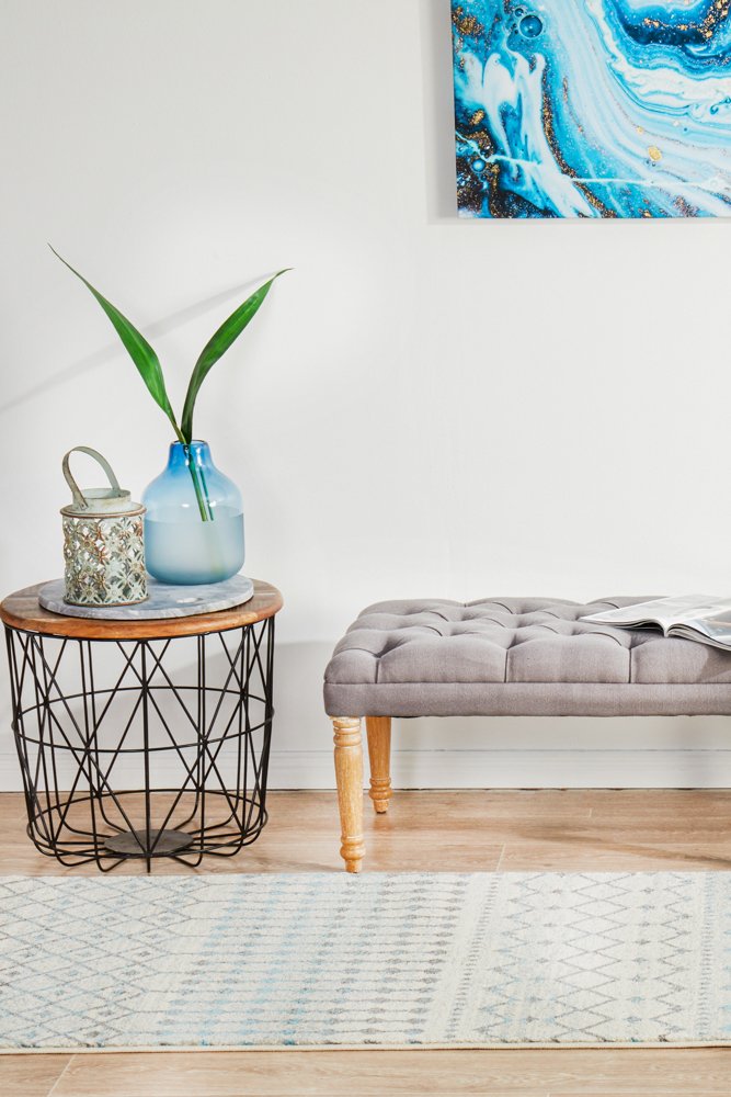 Evoke 260 Hamptons Style Indoor Rug White Runner - Image 3