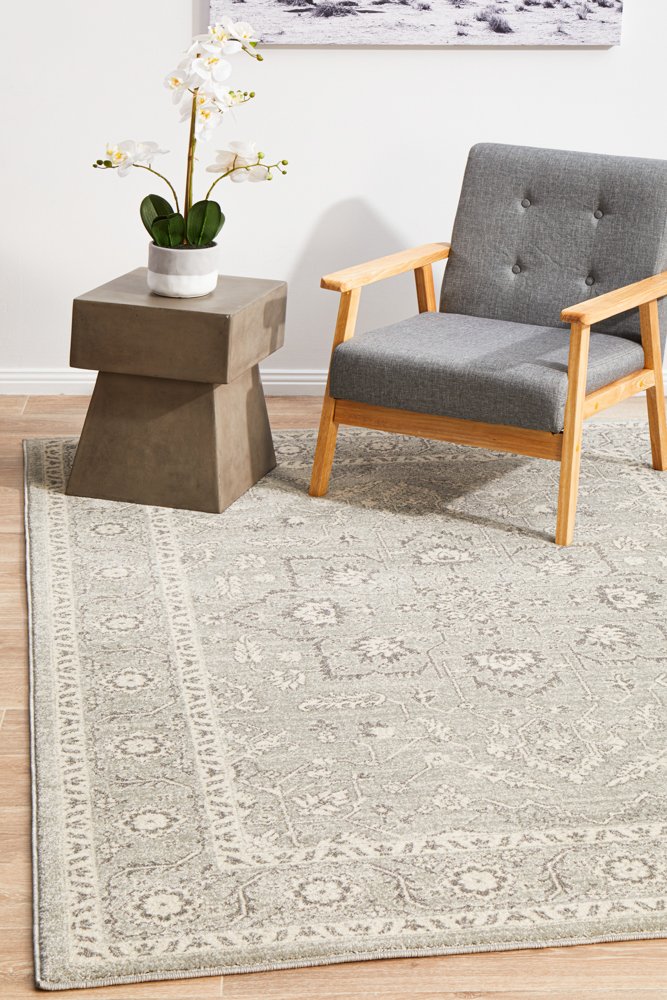 Evoke 261 Hamptons Style Indoor Rug Silver