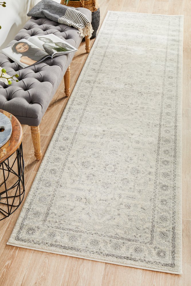 Evoke 261 Hamptons Style Indoor Rug White Runner