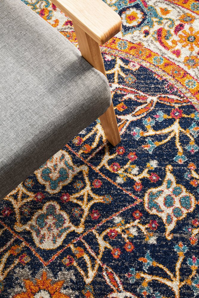 Evoke 262 Hamptons Style Indoor Rug Multi Round - Image 8