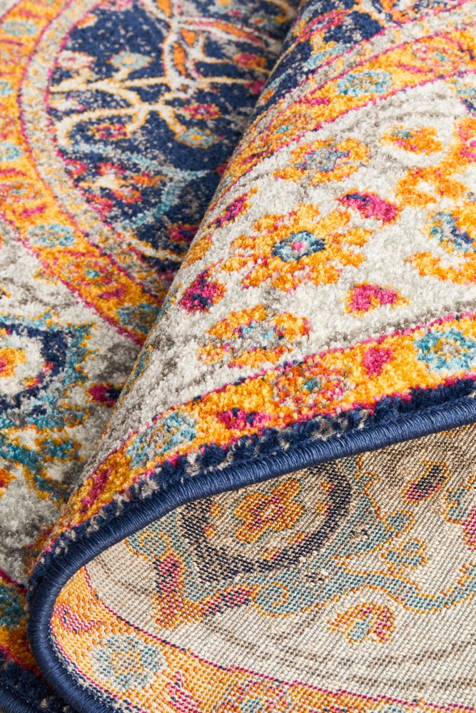 Evoke 262 Hamptons Style Indoor Rug Multi Round - Image 9