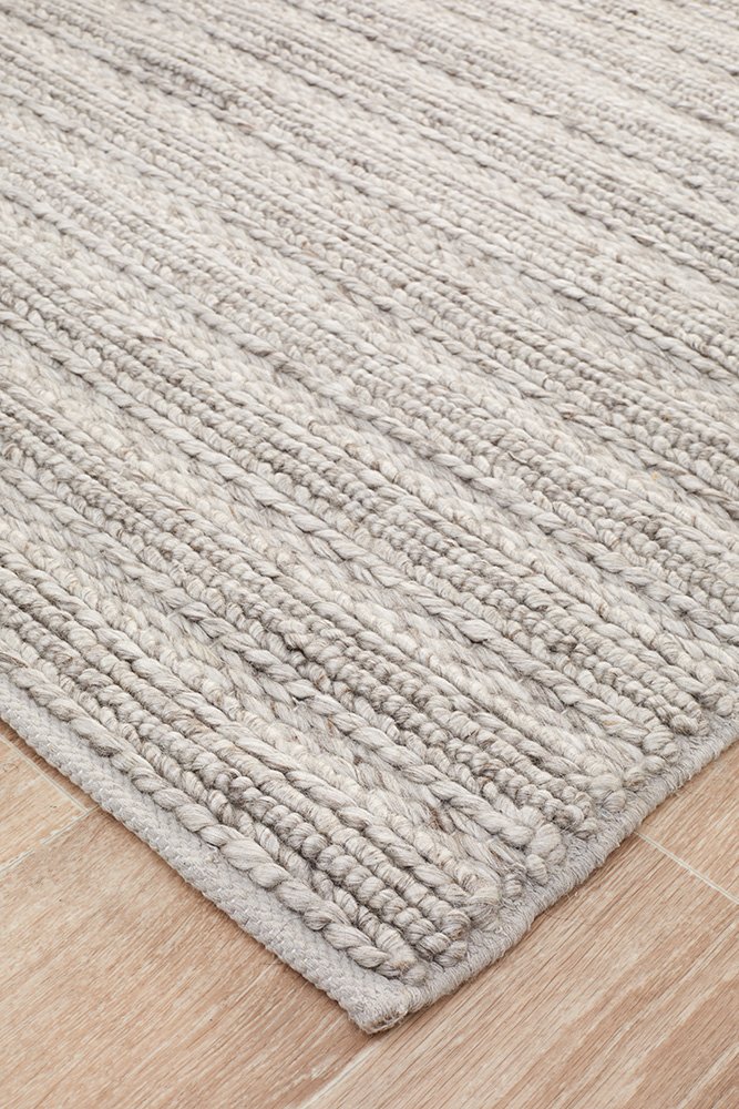 Harvest 801 Hamptons Style Indoor Rug Silver - Image 3