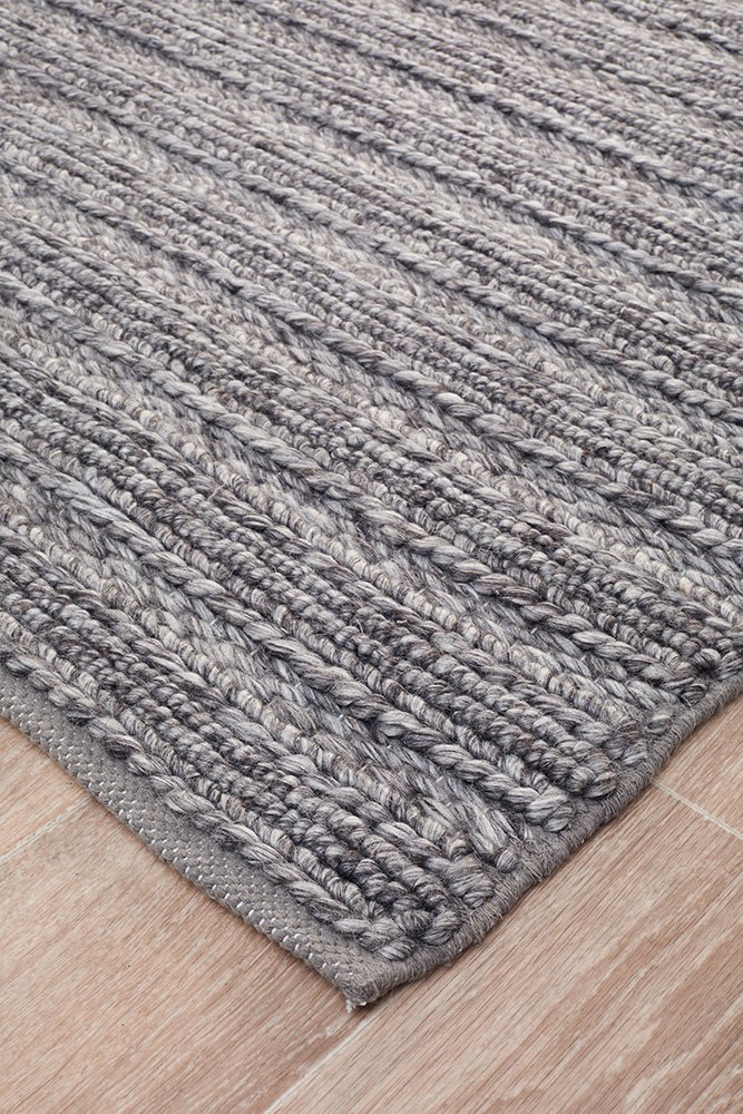 Harvest 801 Hamptons Style Indoor Rug Steel - Image 3