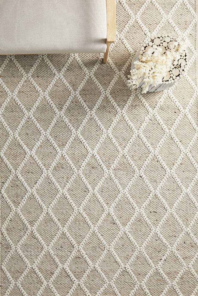 Huxley Hamptons Style Indoor Rug Natural