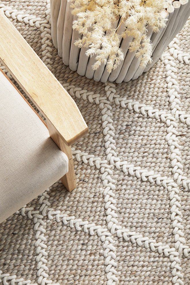 Huxley Hamptons Style Indoor Rug Natural - Image 2